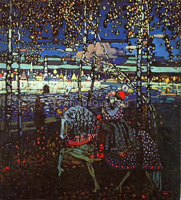 Riding Couple - 瓦西里·康丁斯基